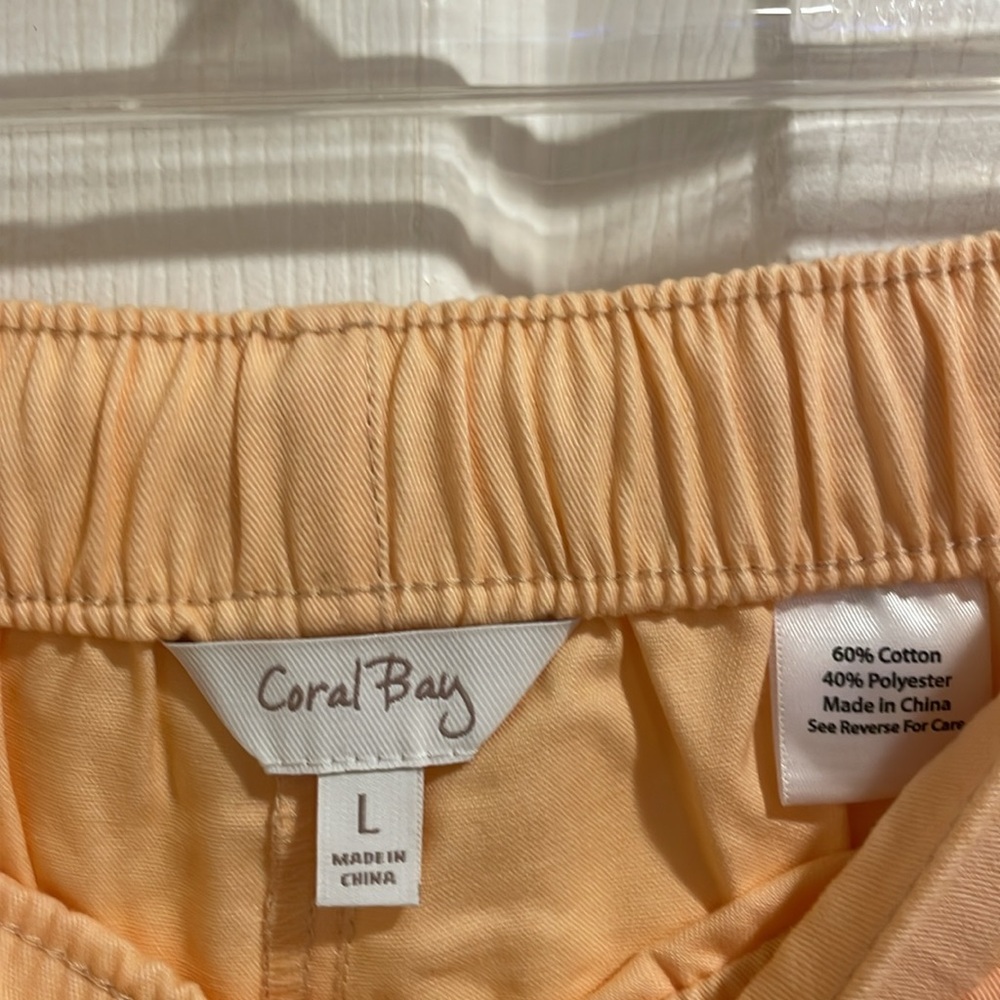 Peach Drawstring Lounge Pants - Picture 2 of 3